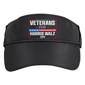 Veterans For Harris Walz 2024 Presidential Campaign Adult Drive Performance Visor