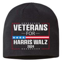 Veterans For Harris Walz 2024 Presidential Campaign Sustainable Beanie