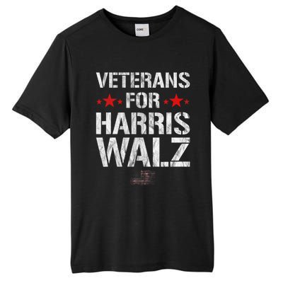 Veterans For Harris 2024 Kamala Harris Tim Walz Veteran Usa Tall Fusion ChromaSoft Performance T-Shirt