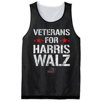 Veterans For Harris 2024 Kamala Harris Tim Walz Veteran Usa Mesh Reversible Basketball Jersey Tank