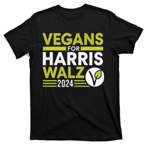 Vegans For Harris Waltz Walz 2024 Vegan For Kamala 2024 T-Shirt