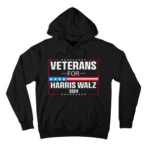 Veterans For Harris Walz 2024 Presidential Campaign Gift Hoodie