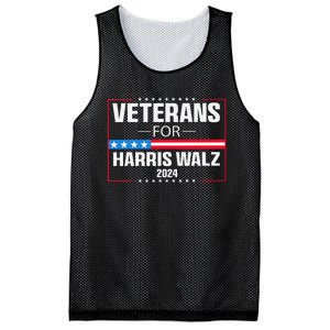 Veterans For Harris Walz 2024 Presidential Campaign Gift Mesh Reversible Basketball Jersey Tank