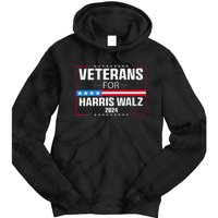 Veterans For Harris Walz 2024 Presidential Campaign Gift Tie Dye Hoodie