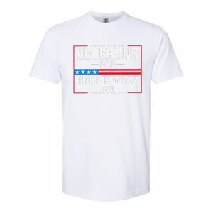 Veterans For Harris Walz 2024 Presidential Campaign Gift Softstyle CVC T-Shirt