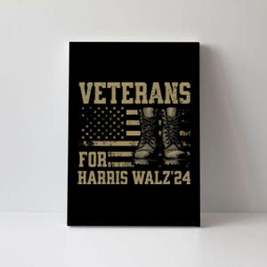 Veterans For Harris Walz Waltz 2024 Presidential Campaign Canvas