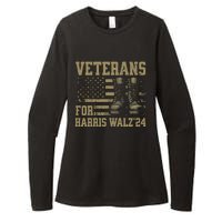 Veterans For Harris Walz Waltz 2024 Presidential Campaign Womens CVC Long Sleeve Shirt