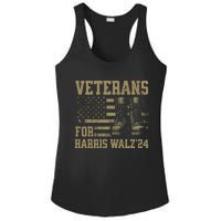 Veterans For Harris Walz Waltz 2024 Presidential Campaign Ladies PosiCharge Competitor Racerback Tank