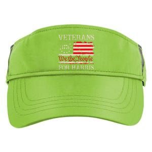 Veterans For Harris We The People 1776 Flag Kamala Harris Gift Adult Drive Performance Visor