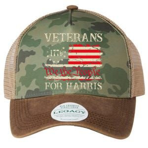 Veterans For Harris We The People 1776 Flag Kamala Harris Gift Legacy Tie Dye Trucker Hat