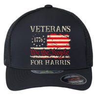 Veterans For Harris We The People 1776 Flag Kamala Harris Gift Flexfit Unipanel Trucker Cap