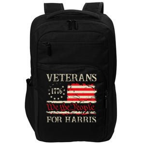 Veterans For Harris We The People 1776 Flag Kamala Harris Gift Impact Tech Backpack