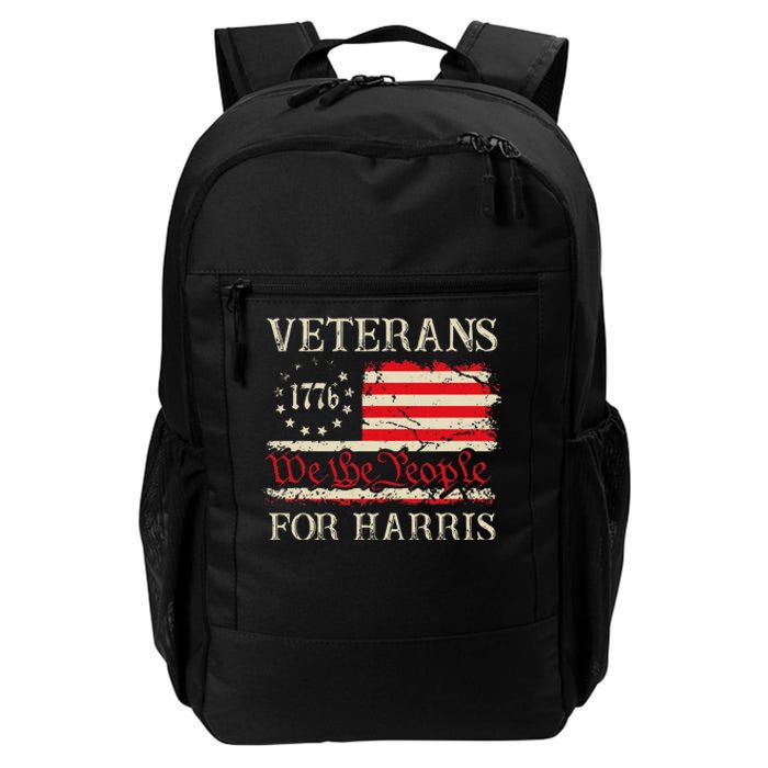 Veterans For Harris We The People 1776 Flag Kamala Harris Gift Daily Commute Backpack