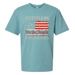 Veterans For Harris We The People 1776 Flag Kamala Harris Gift Sueded Cloud Jersey T-Shirt