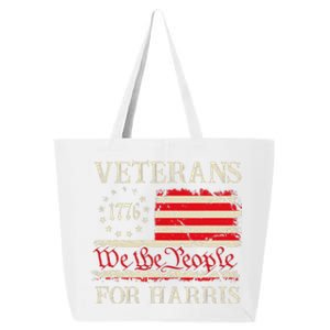 Veterans For Harris We The People 1776 Flag Kamala Harris Gift 25L Jumbo Tote