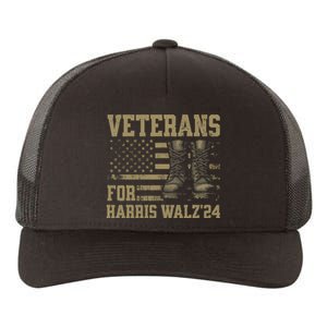 Veterans For Harris Walz Waltz 2024 Presidential Campaign Yupoong Adult 5-Panel Trucker Hat