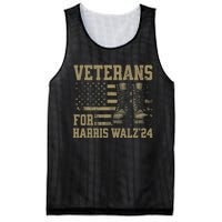 Veterans For Harris Walz Waltz 2024 Presidential Campaign Mesh Reversible Basketball Jersey Tank