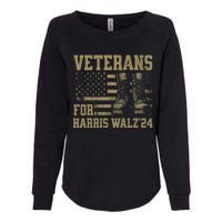 Veterans For Harris Walz Waltz 2024 Presidential Campaign Womens California Wash Sweatshirt