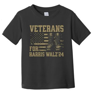 Veterans For Harris Walz Waltz 2024 Presidential Campaign Toddler T-Shirt