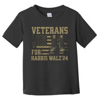 Veterans For Harris Walz Waltz 2024 Presidential Campaign Toddler T-Shirt