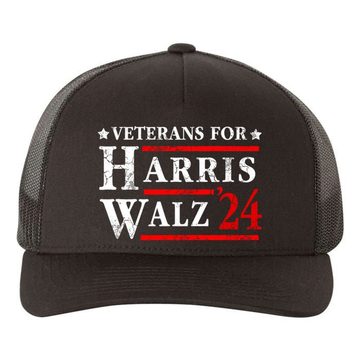 Veterans For Harris Walz 2024 Election Yupoong Adult 5-Panel Trucker Hat