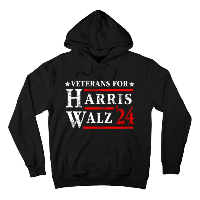 Veterans For Harris Walz 2024 Election Hoodie