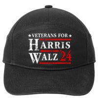 Veterans For Harris Walz 2024 Election 7-Panel Snapback Hat