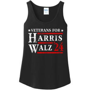 Veterans For Harris Walz 2024 Election Ladies Essential Tank