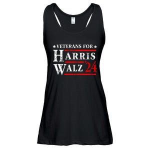 Veterans For Harris Walz 2024 Election Ladies Essential Flowy Tank