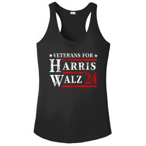 Veterans For Harris Walz 2024 Election Ladies PosiCharge Competitor Racerback Tank