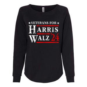 Veterans For Harris Walz 2024 Election Womens California Wash Sweatshirt