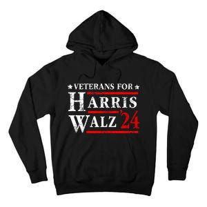 Veterans For Harris Walz 2024 Election Tall Hoodie