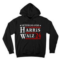 Veterans For Harris Walz 2024 Election Tall Hoodie