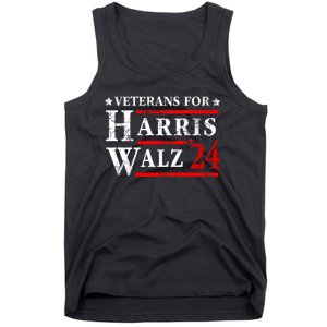 Veterans For Harris Walz 2024 Election Tank Top