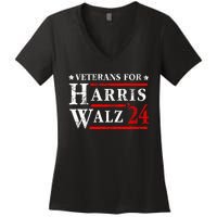 Veterans For Harris Walz 2024 Election Women's V-Neck T-Shirt