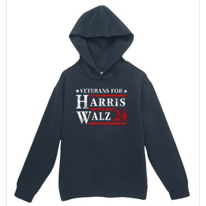 Veterans For Harris Walz 2024 Election Urban Pullover Hoodie