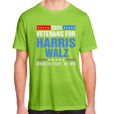 Veterans For Harris Walz 2024 Presidential Campaign Adult ChromaSoft Performance T-Shirt