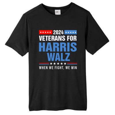 Veterans For Harris Walz 2024 Presidential Campaign Tall Fusion ChromaSoft Performance T-Shirt