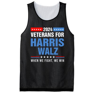 Veterans For Harris Walz 2024 Presidential Campaign Mesh Reversible Basketball Jersey Tank