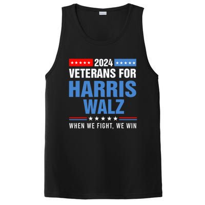 Veterans For Harris Walz 2024 Presidential Campaign PosiCharge Competitor Tank