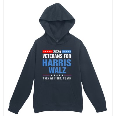 Veterans For Harris Walz 2024 Presidential Campaign Urban Pullover Hoodie