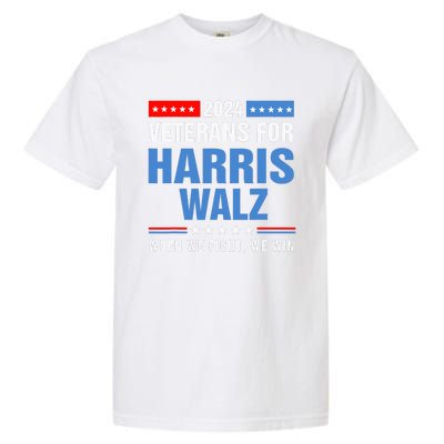 Veterans For Harris Walz 2024 Presidential Campaign Garment-Dyed Heavyweight T-Shirt