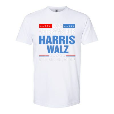 Veterans For Harris Walz 2024 Presidential Campaign Softstyle CVC T-Shirt