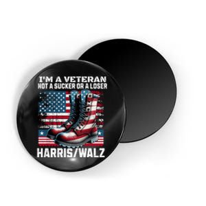 Veteran For Harris Walz For President 2024 Magnet