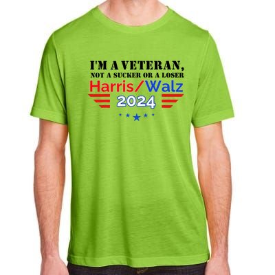 Veteran For Harris Walz For President 2024 Adult ChromaSoft Performance T-Shirt