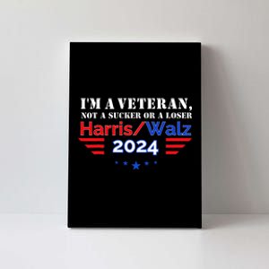 Veteran For Harris Walz For President 2024 Canvas