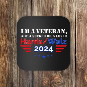 Veteran For Harris Walz For President 2024 Coaster