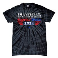 Veteran For Harris Walz For President 2024 Tie-Dye T-Shirt