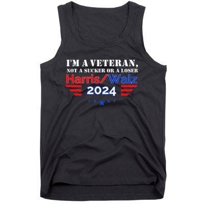 Veteran For Harris Walz For President 2024 Tank Top