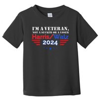 Veteran For Harris Walz For President 2024 Toddler T-Shirt